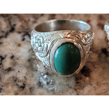 Load image into Gallery viewer, خاتم الفيروز الحسيني النيشابوري الرزاقي العجيب للرزق والمال حجر الفيروز