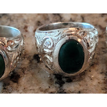 Load image into Gallery viewer, خاتم الفيروز الحسيني النيشابوري الرزاقي العجيب للرزق والمال حجر الفيروز