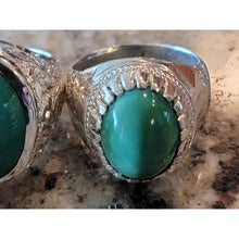 Load image into Gallery viewer, خاتم الفيروز الحسيني النيشابوري الرزاقي العجيب للرزق والمال حجر الفيروز