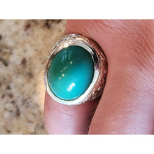 Load image into Gallery viewer, خاتم الفيروز الحسيني النيشابوري الرزاقي العجيب للرزق والمال حجر الفيروز