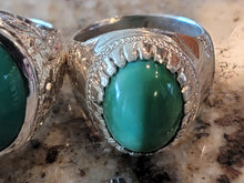 Load image into Gallery viewer, ancient empower feroza stone for wealth and luck super rare rings handmade