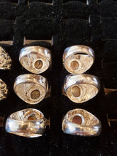 Load image into Gallery viewer, hand made empowered rings from hand selected gobi agate extreemly rare