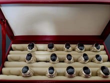 Load image into Gallery viewer, خواتم الحديد الصيني الروحانية النادرة عمل تفصيلي متكامل بالضمان